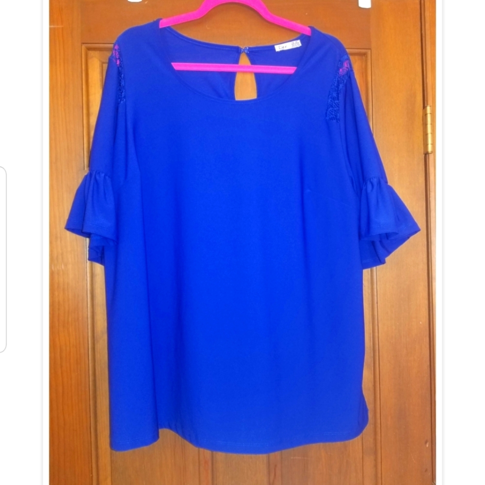 Royal Blue Blouse by Dex